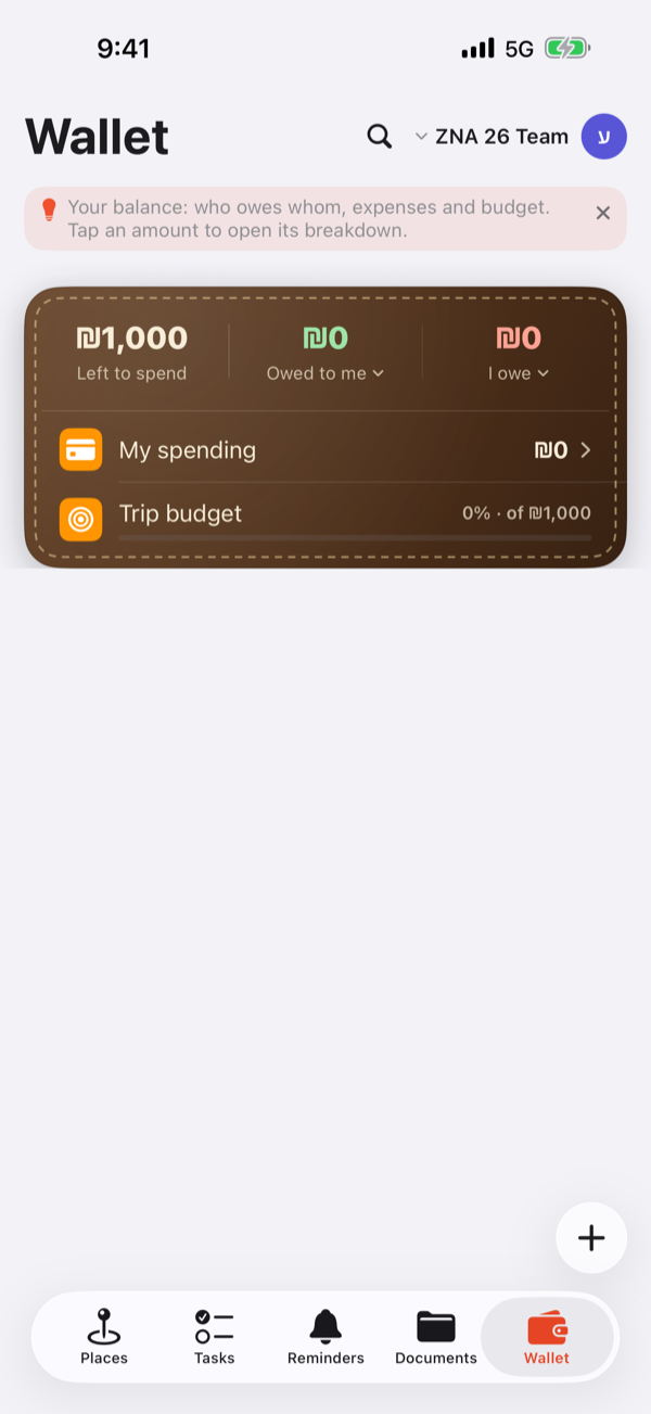 Split expenses and see balances